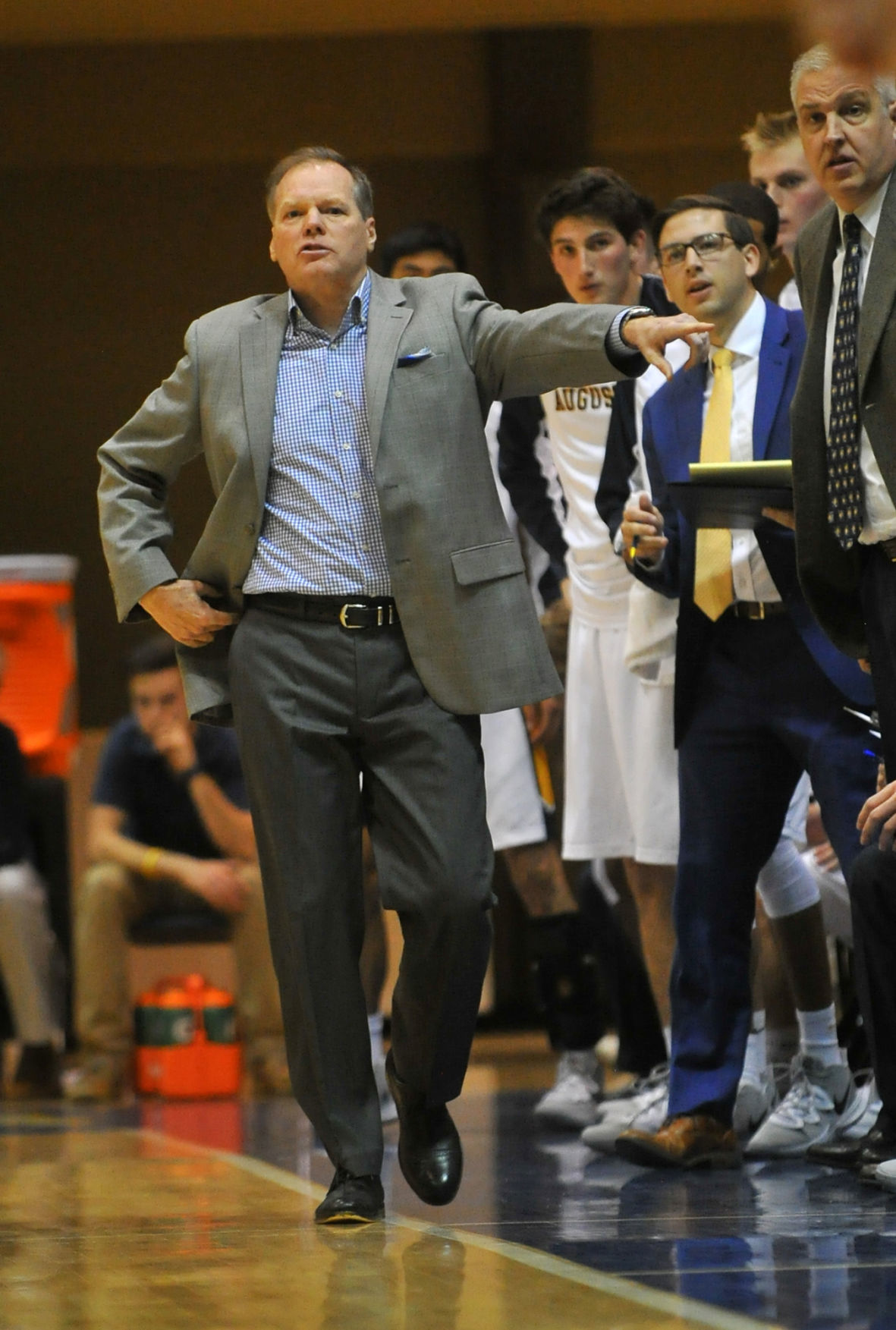 Augustana College men's basketball vs UW-Oshkosh season opener.